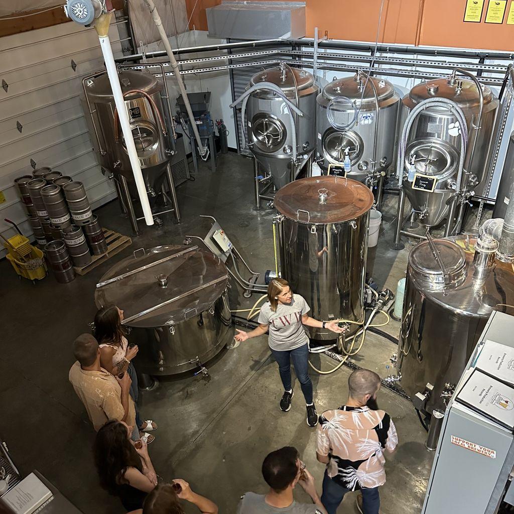 Tour of the brewery operations