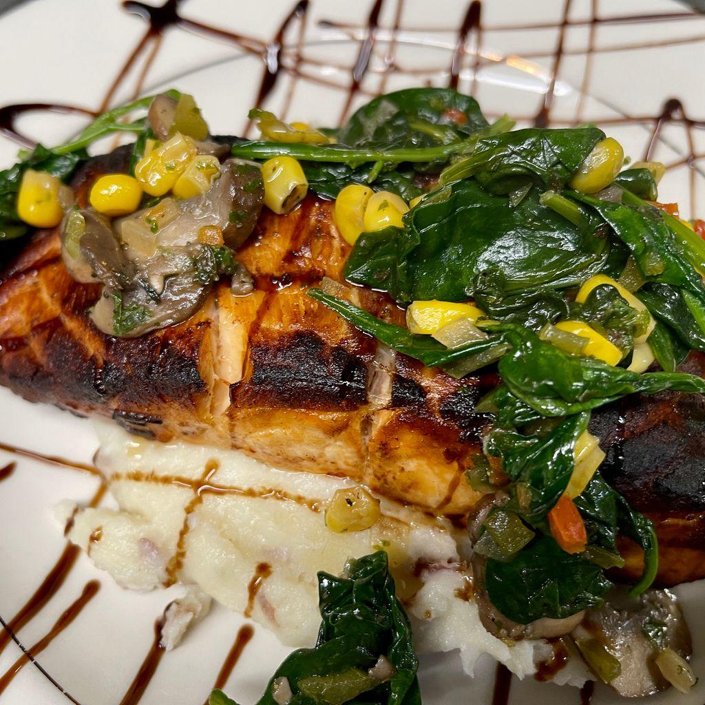 Fenton Winery & Brewery Caramelized Salmon